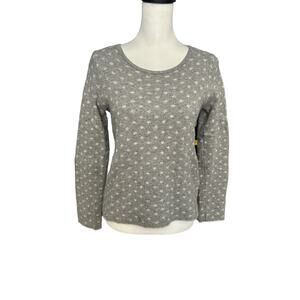 Benedetta B.  Gray and White Sweater Medium